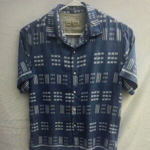 Blue Patterned Men's Shirt